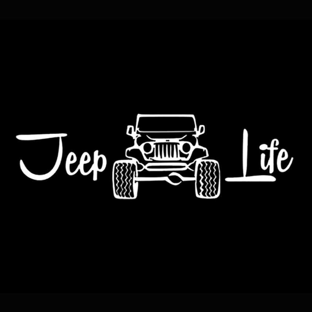 Comic 'Jeep Life | 1.0' Vinyl Car Sticker