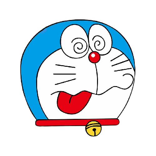 Doraemon 'Tongue Out | Right' Vinyl Car Sticker