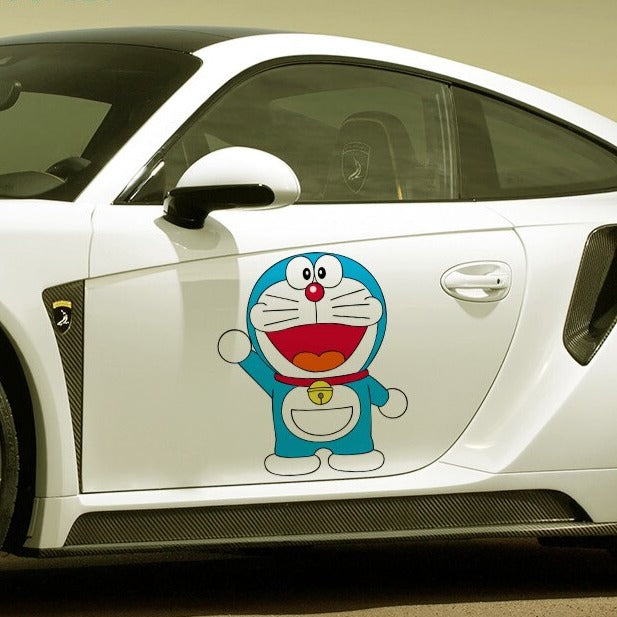 Doraemon 'Waving | Left' Vinyl Car Sticker
