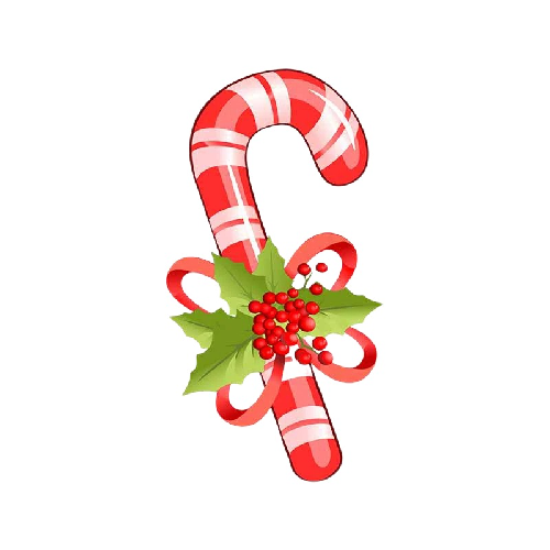 Christmas 'Candy Cane' Vinyl Car Sticker