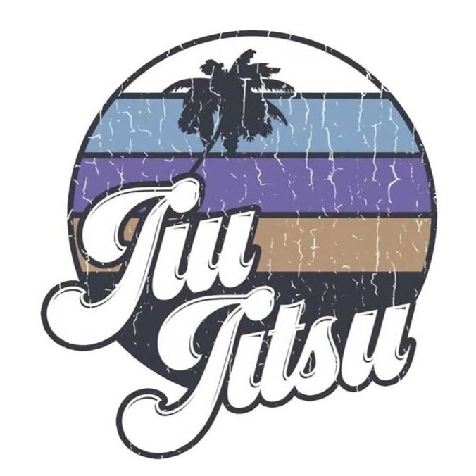 Jiu Jitsu 'Palm Tree' Vinyl Car Sticker