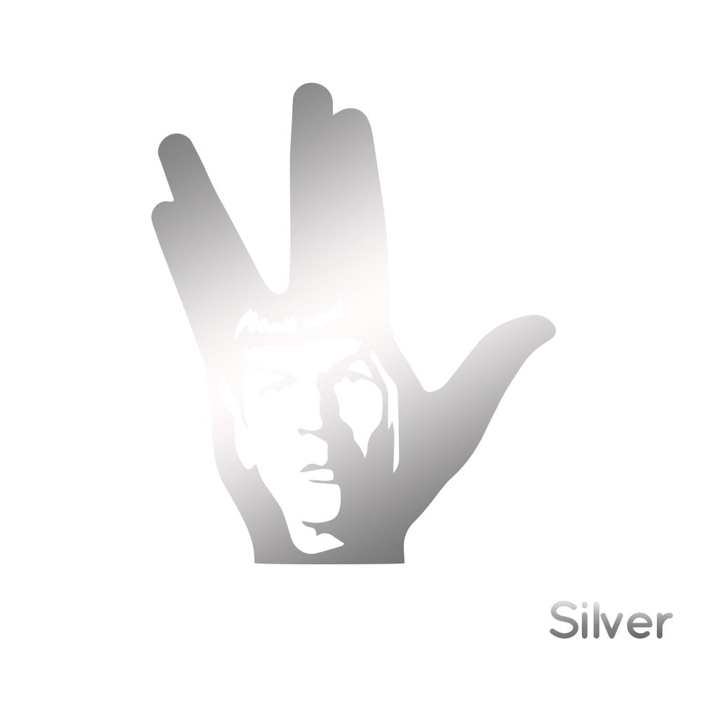 Star Trek 'Spock Face | Vulcan Salute' Vinyl Car Sticker