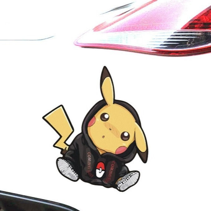 Pokemon 'Pikachu | Wearing Jacket' Vinyl Car Sticker