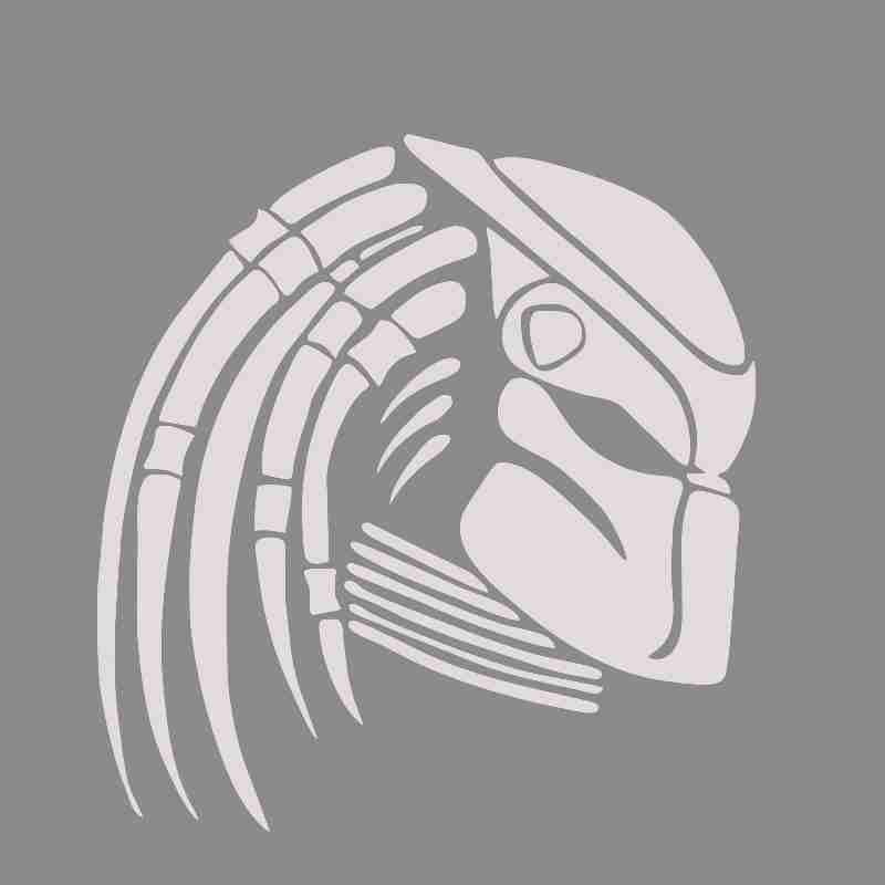 Predator 'Predator Mask | Side View' Vinyl Car Sticker