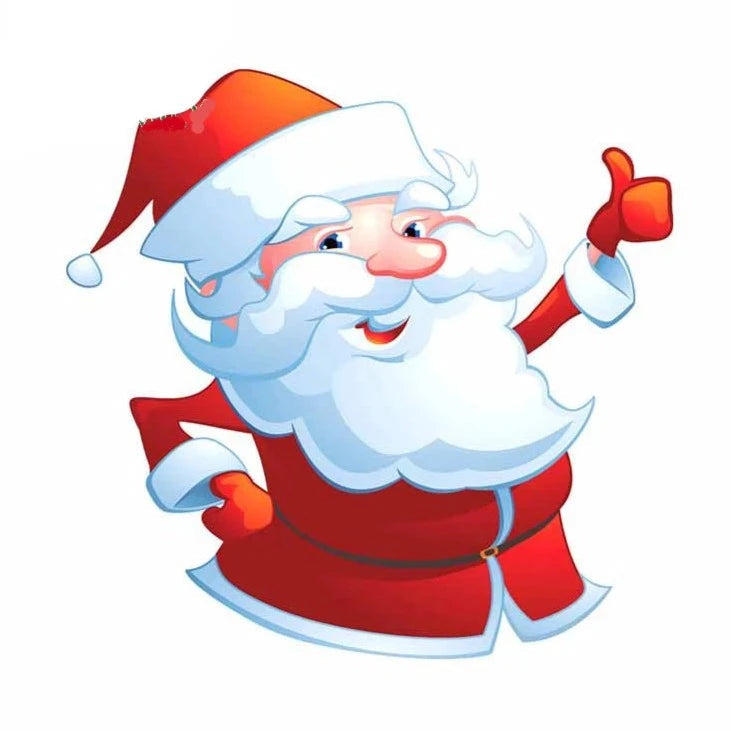 Christmas 'Santa Claus | Thumbs Up' Vinyl Car Sticker