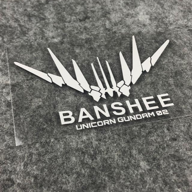 Mobile Suit Gundam 'Banshee Unicorn Gundam 02' Vinyl Car Sticker