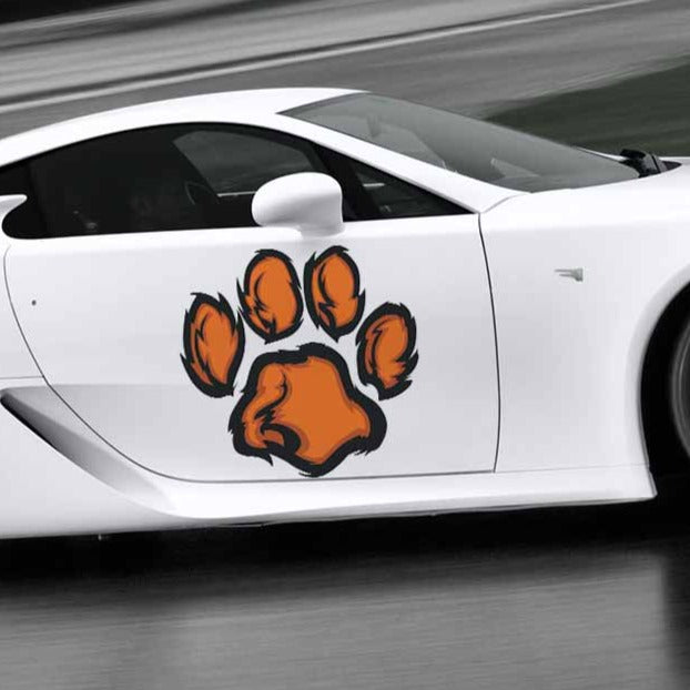 Cute 'Tiger Paw | Right' Vinyl Car Sticker