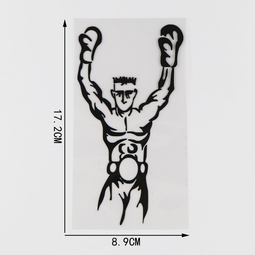Sport 'Boxing Winner' Vinyl Car Sticker