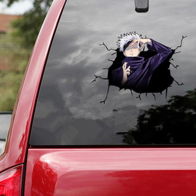 Jujutsu Kaisen 'Satoru Gojo | Unmasked' Car Window Vinyl Sticker