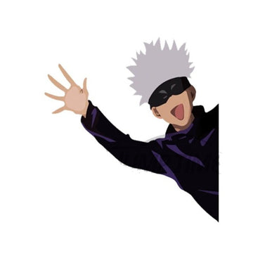 Jujutsu Kaisen 'Satoru Gojo| Waving' Vinyl Car Peeker Sticker