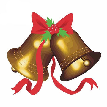 Christmas Bells 'Festive' Vinyl Car Sticker