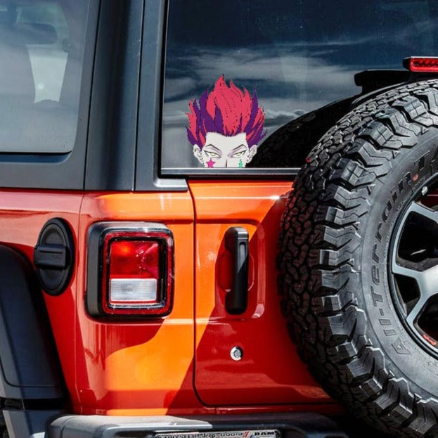 Hunter x Hunter 'Hisoka Morow | Serious' Vinyl Car Peeker Sticker