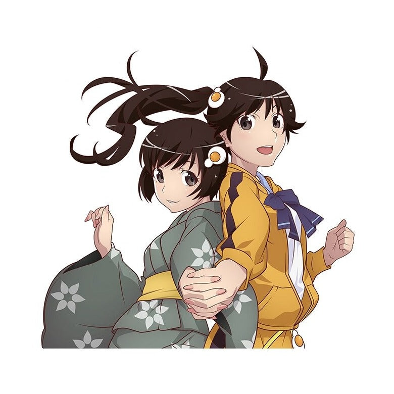 Monogatari Series 'Karen Araragi and Tsukihi Araragi' Vinyl Car Sticker