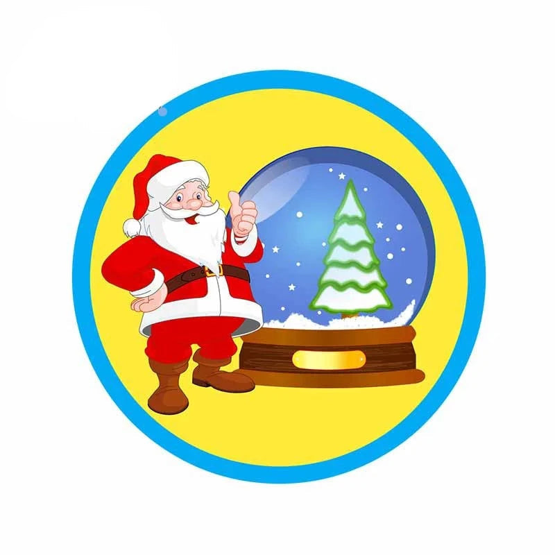 Christmas 'Santa Claus | Snow Globe' Vinyl Car Sticker