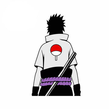 Naruto 'Uchiha Clan Logo | Sasuke's Back | 1.0' Vinyl Car Sticker