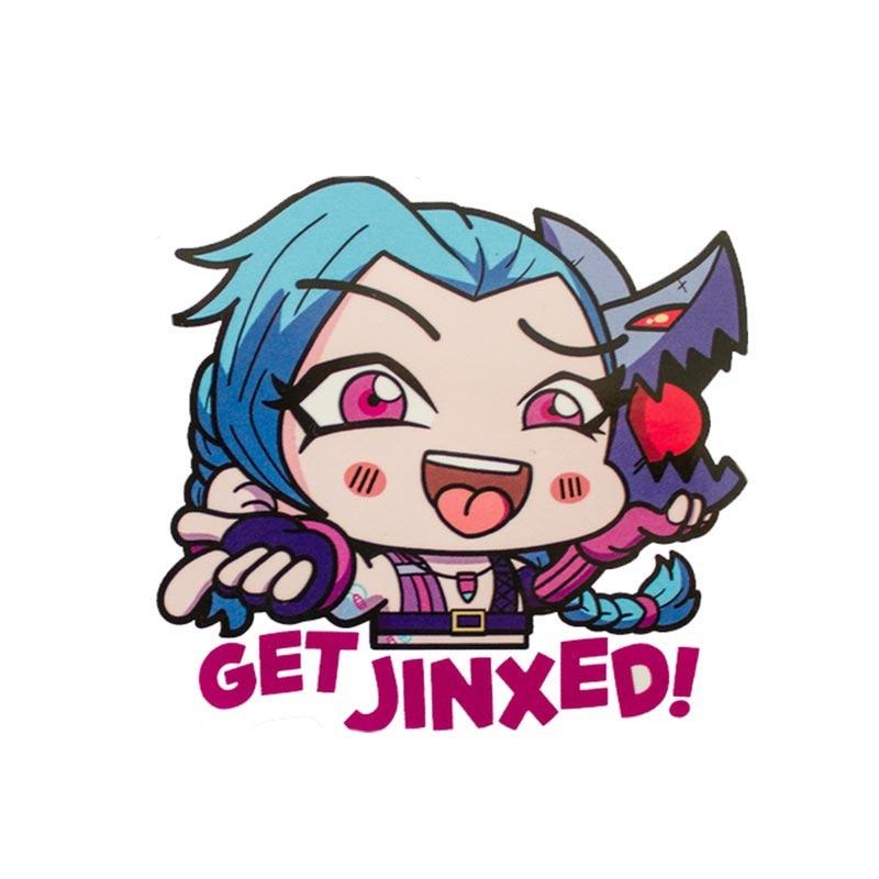 League of Legends 'Chibi Jinx | Get Jinxed!' Vinyl Car Sticker