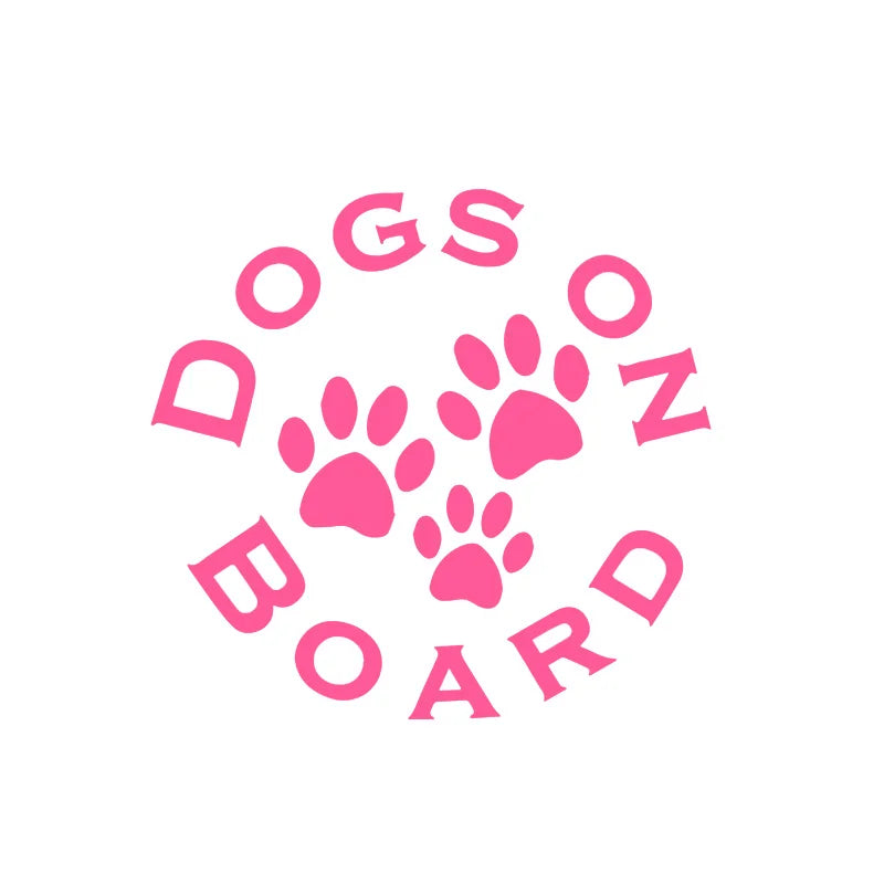 Dogs On Board 'Dog Paws' Vinyl Car Sticker