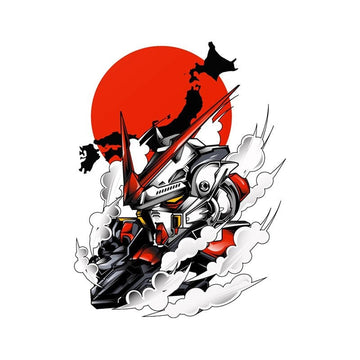Mobile Suit 'Gundam Astray Red Frame Bust F-12' Vinyl Car Sticker