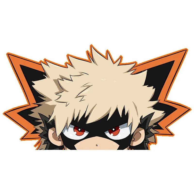 My Hero Academia 'Katsuki Bakugo | Chibi' Vinyl Car Peeker Sticker