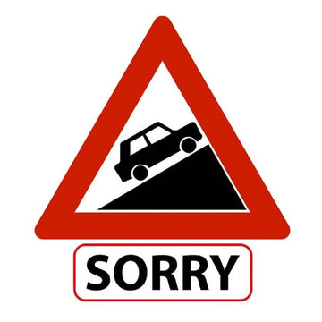 Steep Ascent 'Sorry | Car' Vinyl Car Sticker