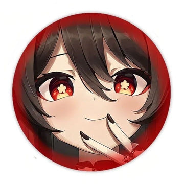 Genshin Impact 'Hu Tao | Peace Sign' Vinyl Car Peeker Sticker