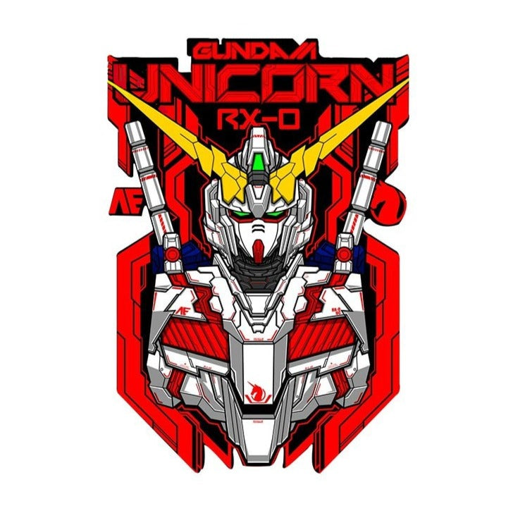 Mobile Suit 'Gundam Unicorn RX-0' Vinyl Car Sticker