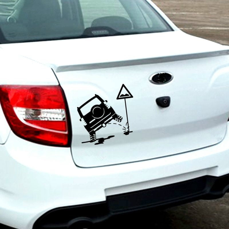 Jeep 'Bump Ahead' Vinyl Car Sticker