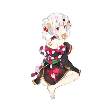 Virtual YouTuber 'Nakiri Ayame | Alone' Vinyl Car Sticker
