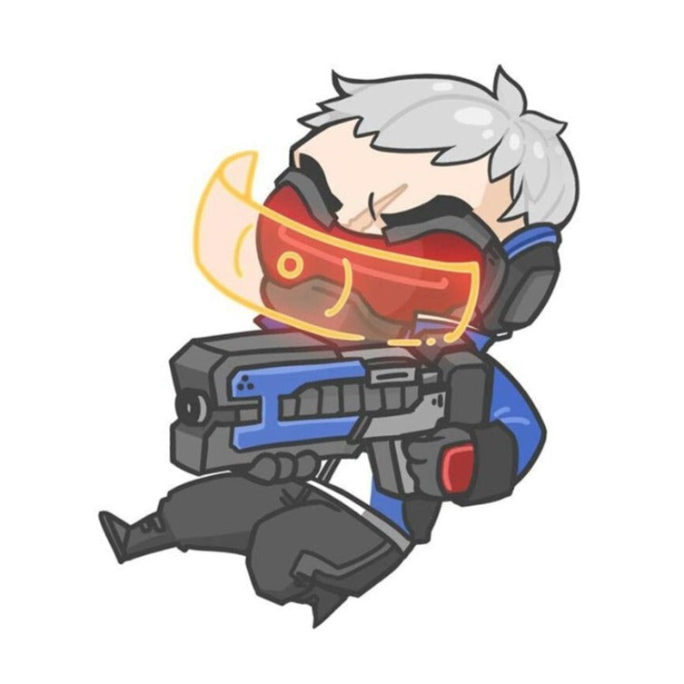Overwatch 'Chibi Soldier 76 | Targeting' Vinyl Car Sticker
