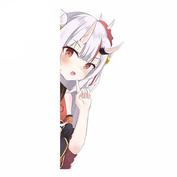 Virtual YouTuber 'Nakiri Ayame | Wondering' Vinyl Car Peeker Sticker