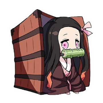 Demon Slayer 'Nezuko Coming Out In A Box' Vinyl Car Sticker