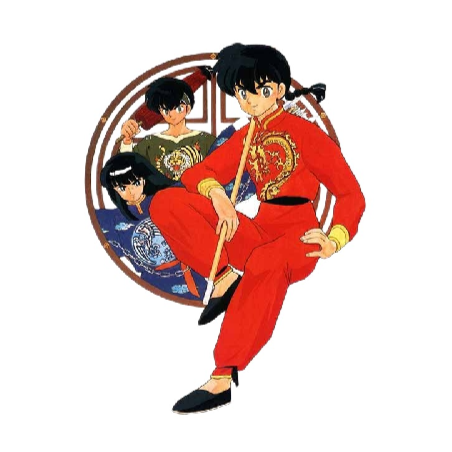 Ranma ½ 'Ranma Saotome | Ryoga Hibiki | Mousse' Vinyl Car Sticker