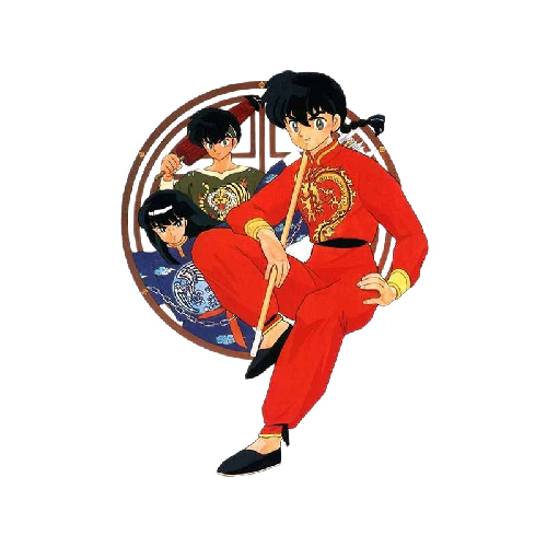 Ranma ½ 'Ranma Saotome | Ryoga Hibiki | Mousse' Vinyl Car Sticker