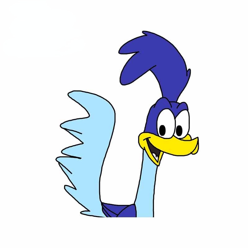 Looney Tunes 'Road Runner | Surprised' Vinyl Car Peeker Sticker