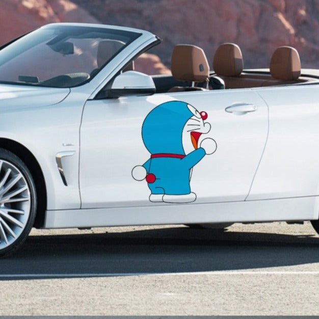 Doraemon 'Shouting | Left' Vinyl Car Sticker