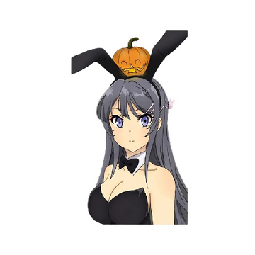 Bunny Girl 'Mai Sakurajima | Pumpkin' Vinyl Car Sticker