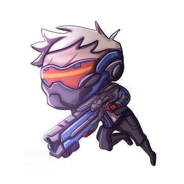 Overwatch 'Chibi Soldier 76 | Attacking' Vinyl Car Sticker