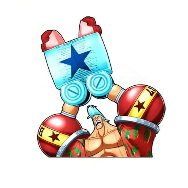 One Piece 'Strong Franky' Vinyl Car Peeker Sticker