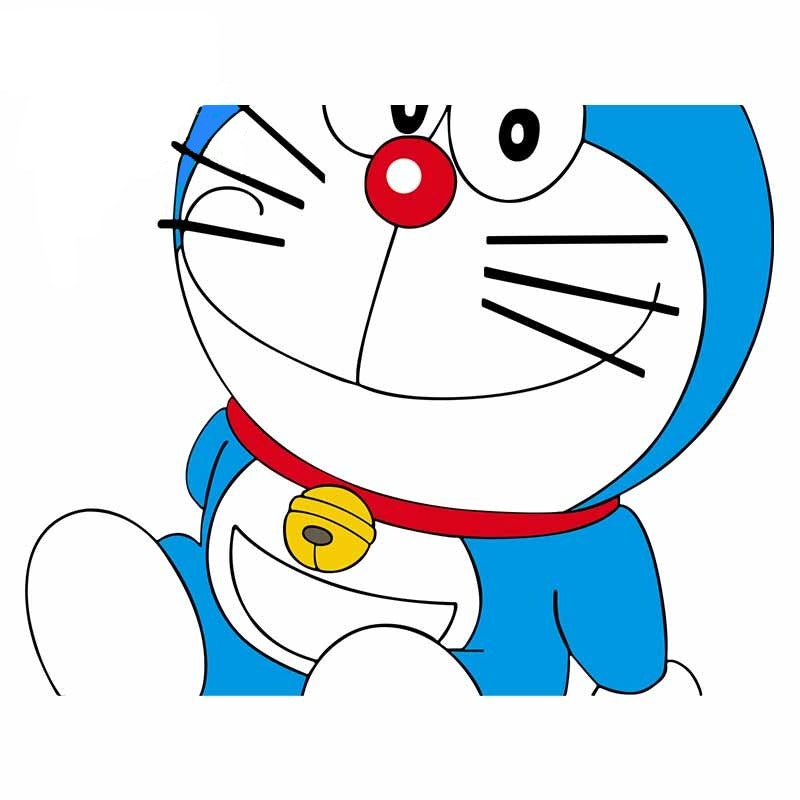 Doraemon 'Waiting | Left' Vinyl Car Sticker