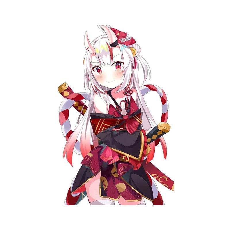 Virtual YouTuber 'Nakiri Ayame | Holding Sword' Vinyl Car Sticker