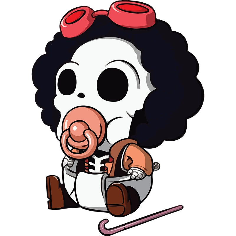 One Piece 'Baby Brook | Sucking Pacifier' Vinyl Car Sticker