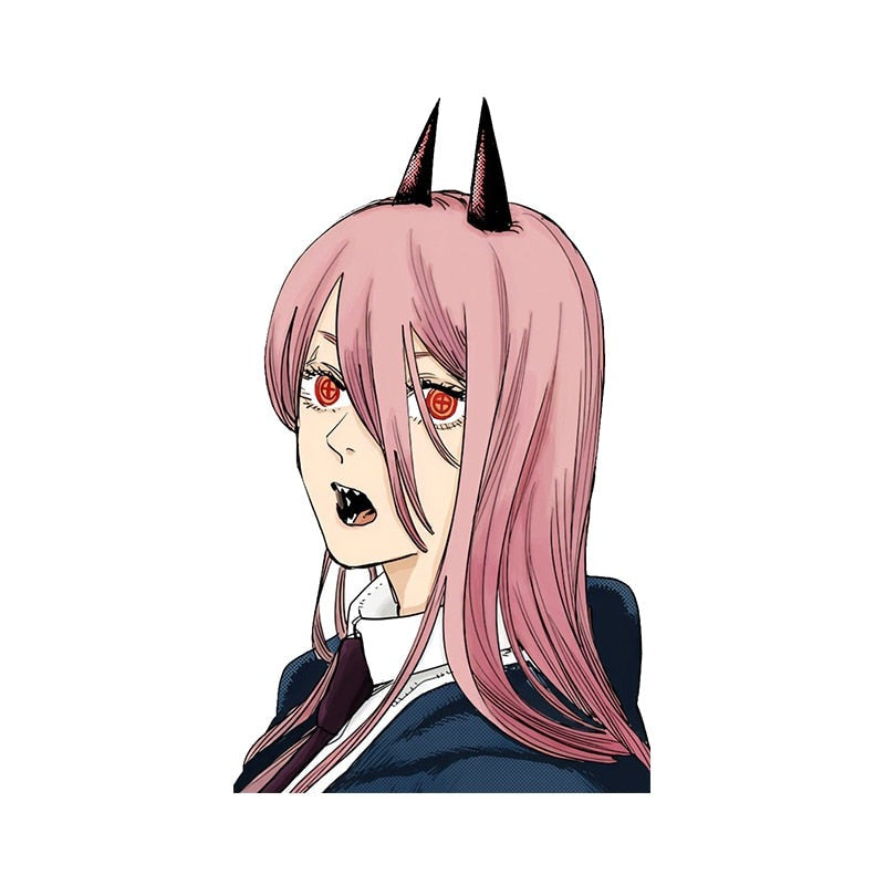 Chainsaw Man 'Power | Open Mouth' Vinyl Car Sticker