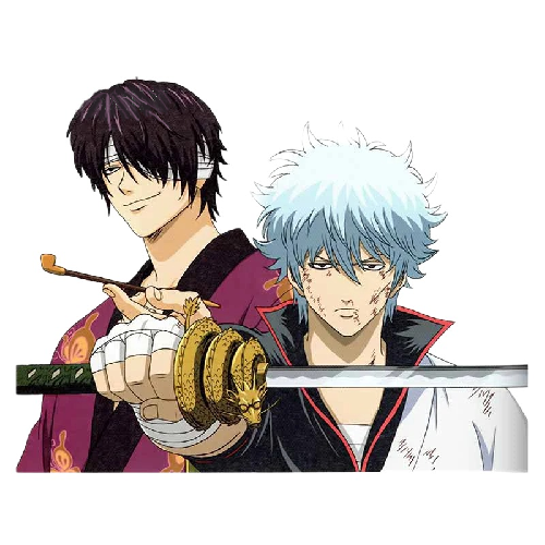 Gintama 'Shinsuke Takasugi and Gintoki Sakata' Vinyl Car Sticker