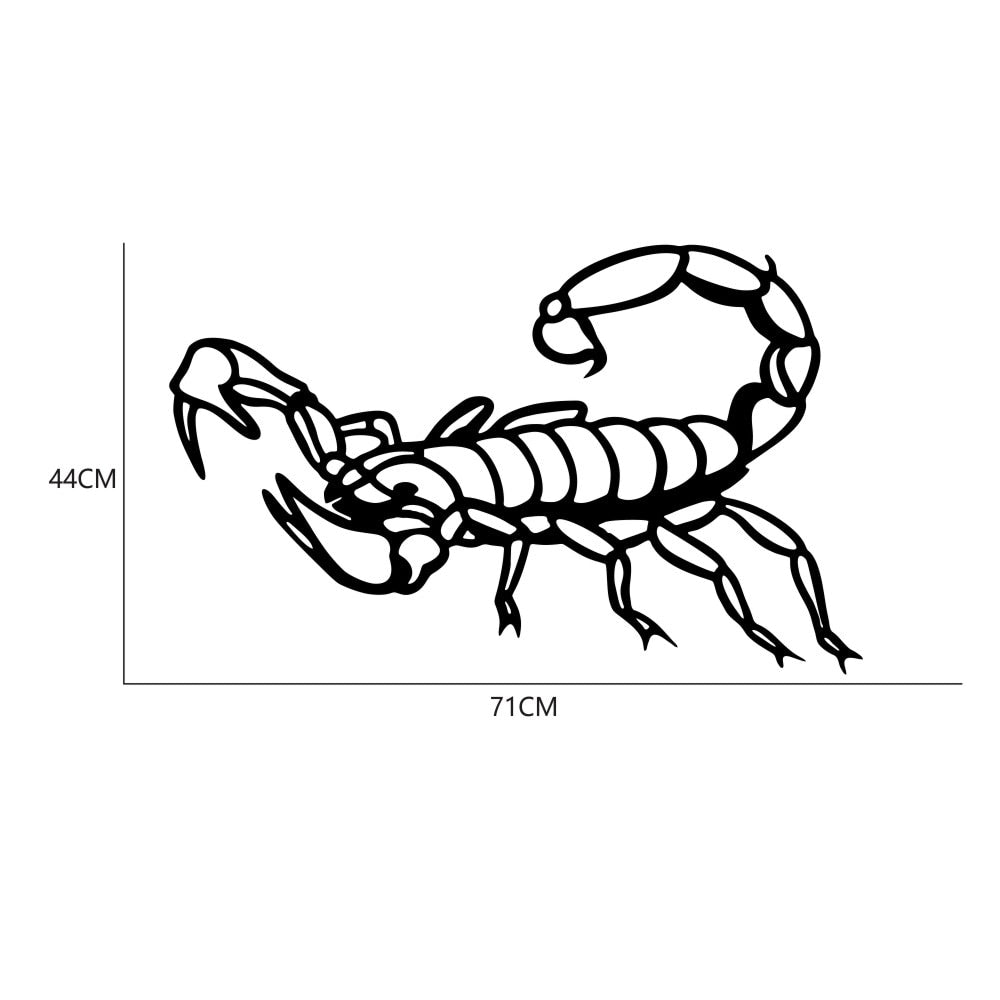 Comic Scorpions Vinyl Car Sticker
