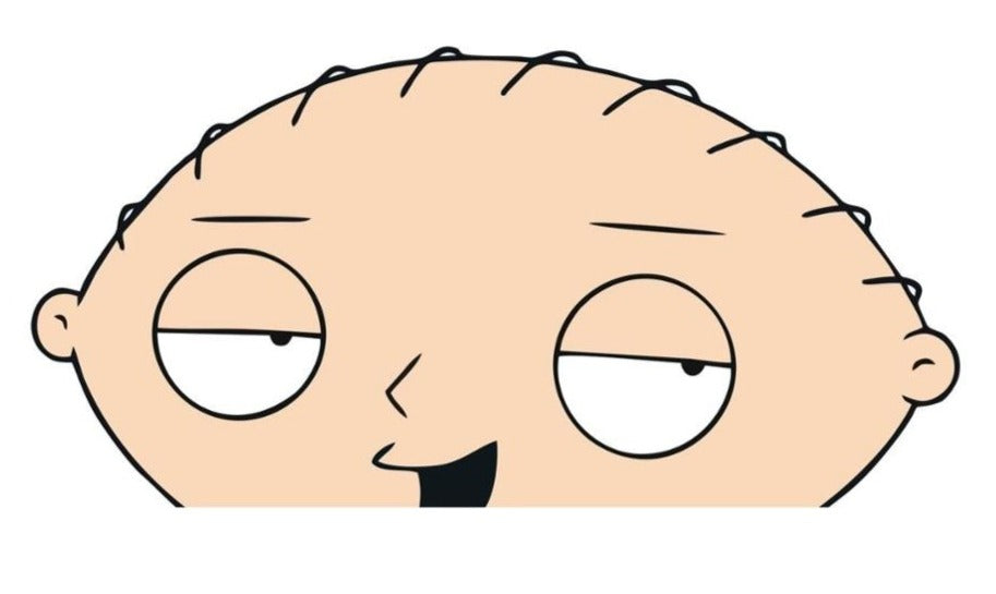 Family Guy 'Stewie Griffin | Yawning' Vinyl Car Peeker Sticker