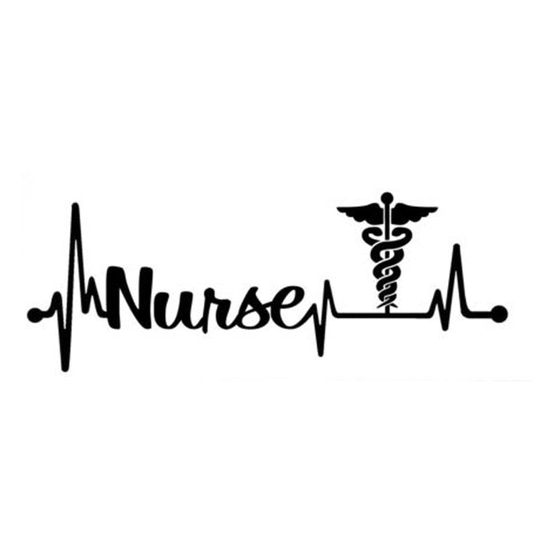 Nurse 'Lifeline | Medical Symbol' Vinyl Car Sticker