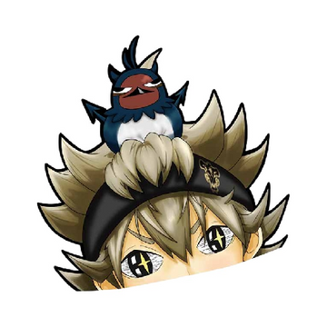Black Clover 'Asta | Sparkling Eyes' Vinyl Car Peeker Sticker