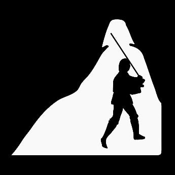 Star Wars 'Anakin Skywalker | Darth Vader' Vinyl Car Sticker