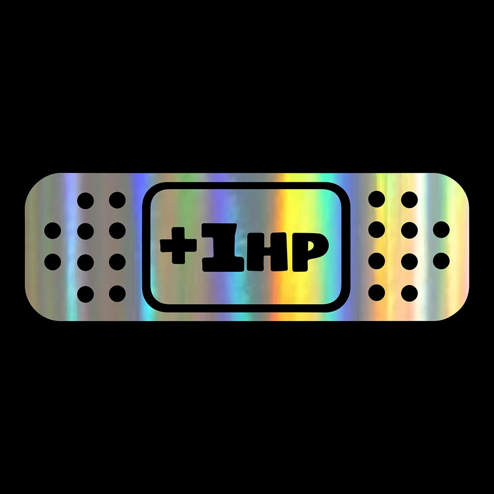 Cool '+1HP Bandage' Vinyl Car Sticker