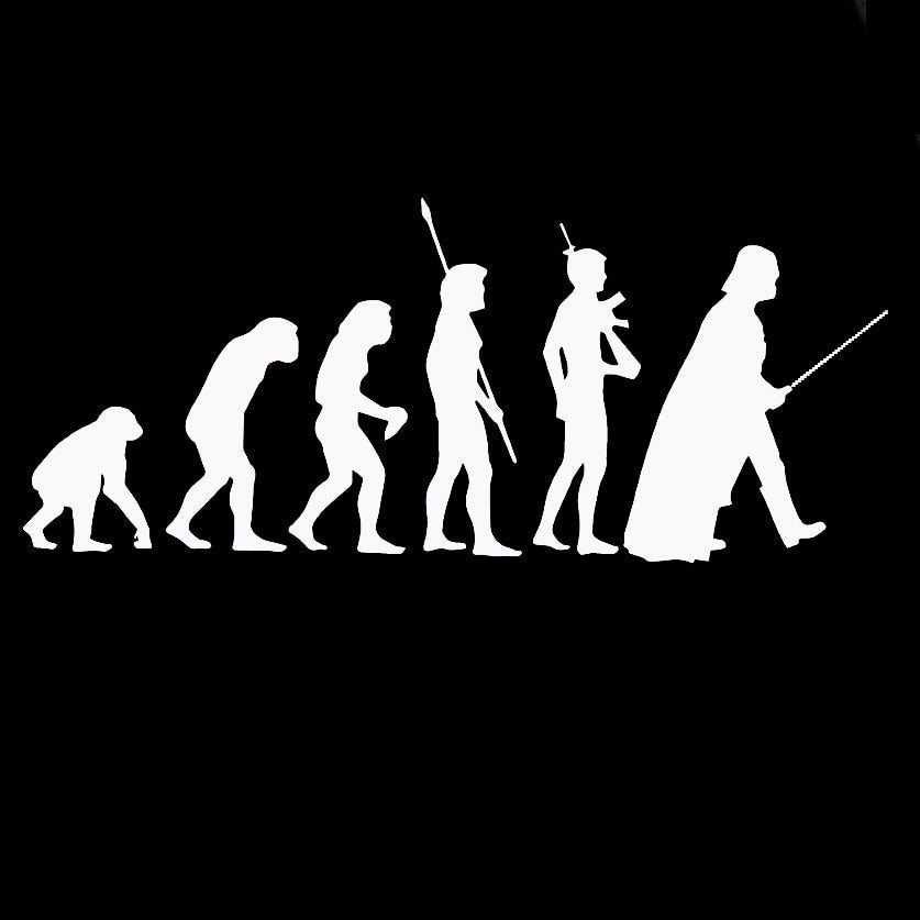 Star Wars 'The Evolution of Darth Vader' Vinyl Car Sticker